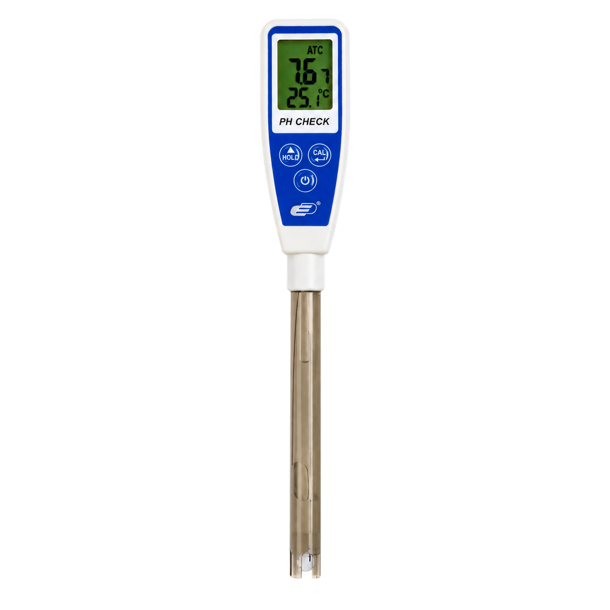 Pen-style pH meter with a long electrode