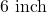 6 \text{ inch}